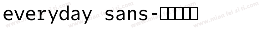 everyday sans字体转换